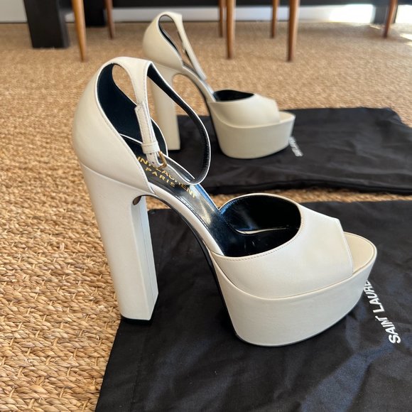 YSL Jodie Platform (Pearl) Size 36 (US 6) - Picture 5 of 9